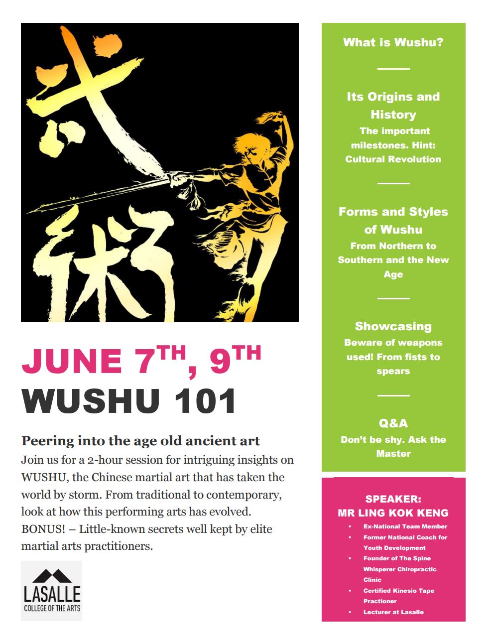 The Spine Whisperer_LASALLE Wushu Presentation